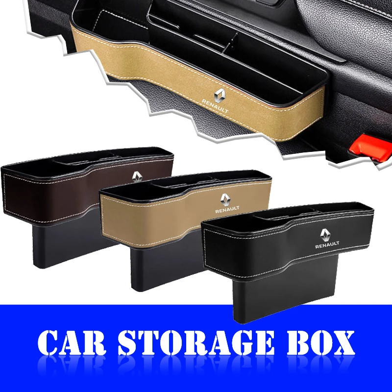 

1pc Multifunctional Car Seat Crevice Storage Box Seat Gap Slit Pocket Manager for Renault Koleos Duster Megane 2 Logan Clio Auto