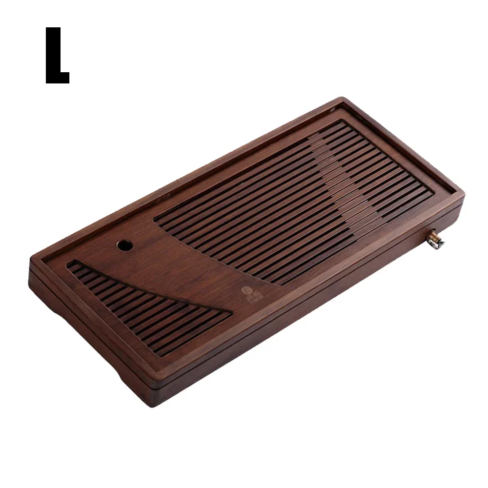 Solid Wood Tea Board Bamboo Tea Tray With Water Torage Drainage Tank Puer Tea Table Saucer Drawer Tray For Ceremony Teaware Tool image 3