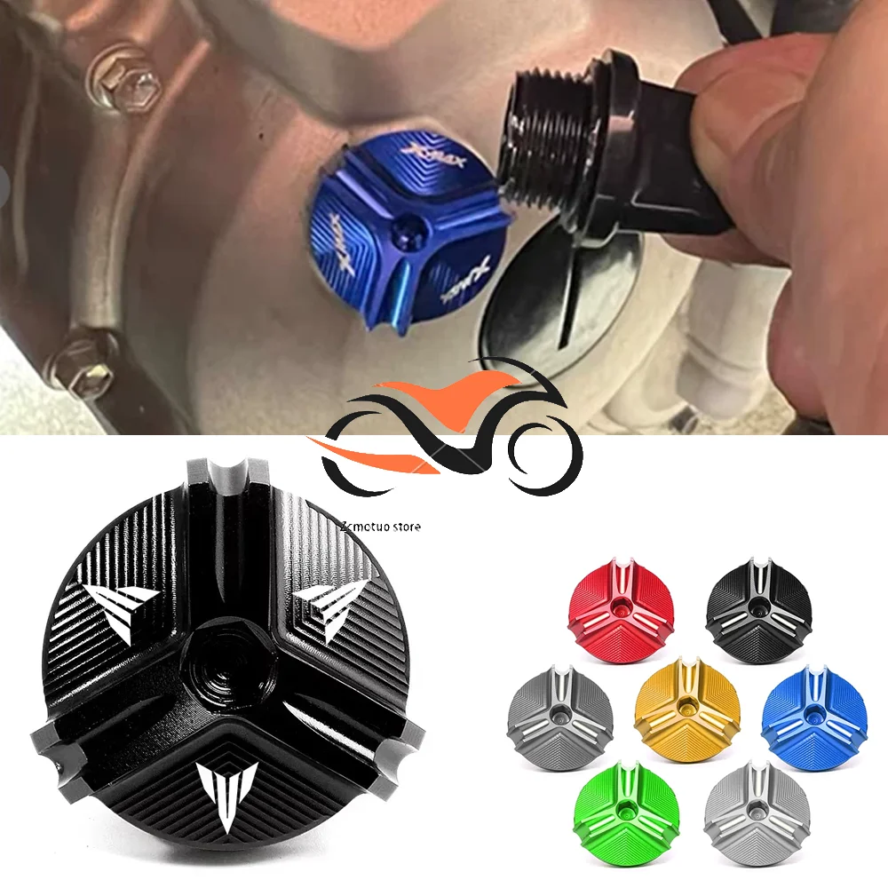 Motorcycle CNC Engine Oil Filler Cup Plug Cover Cap Screw For YAMAHA MT07 MT 01 03 07 10 25 MT03 MT-07 MT10 MT25 Fazer