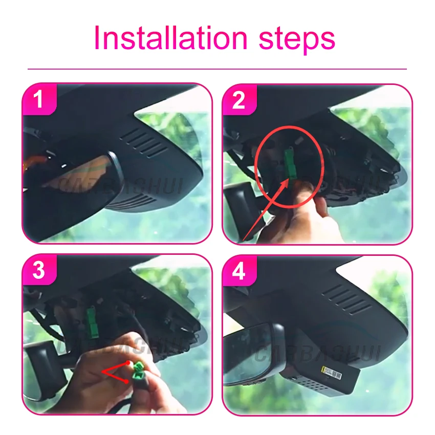 4K UHD Car DVR Wifi Dash Cam Camera Video Recorder Easy Installation For Volvo V40 V60 V90 S60 S90 XC40 XC60 XC90 C40 Polestar 2