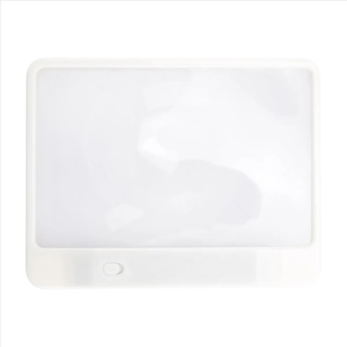 HITL Candy AS-SEEN-ON-TV Full Page Book Magnifier and Light to See Pages 3X Bigger, Optical Grade, Anti-Glare White