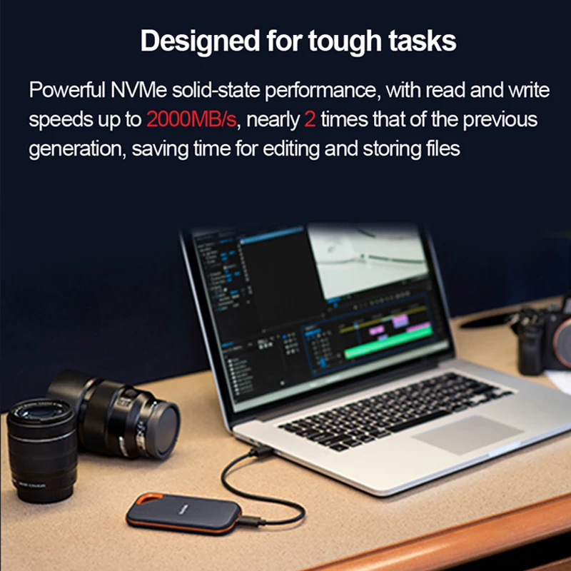 SanDisk Extreme PRO SSD E81 Portable Mobile Hard Disk 4TB 2TB 1TB USB3.2 TypeC/A External Hard For Laptop Solid State Drive