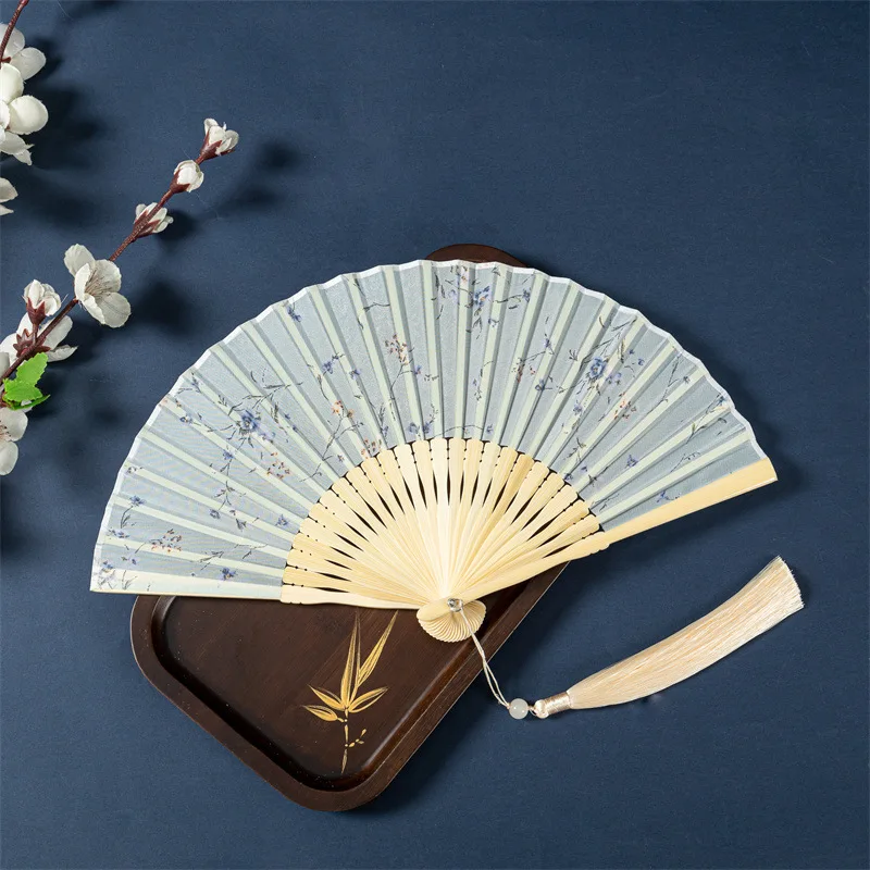 Chinese Retro Hollow Antique Hand Carved Bamboo Folding Fan Wedding Chinese Wooden Fan Wedding Party Decorations