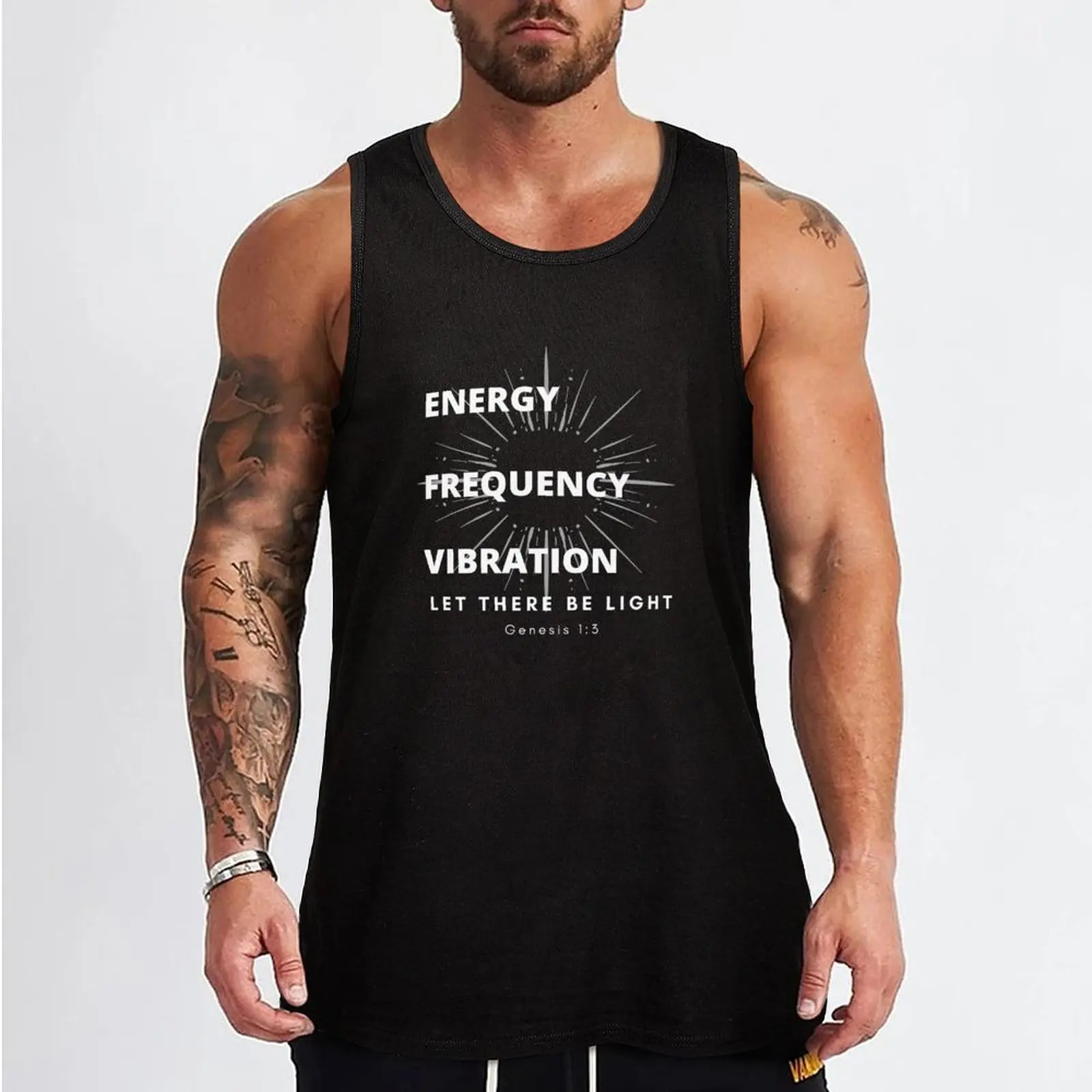 Let There Be Light : Energy Frequency, Vibration Tank Top Sleeveless top t shirt