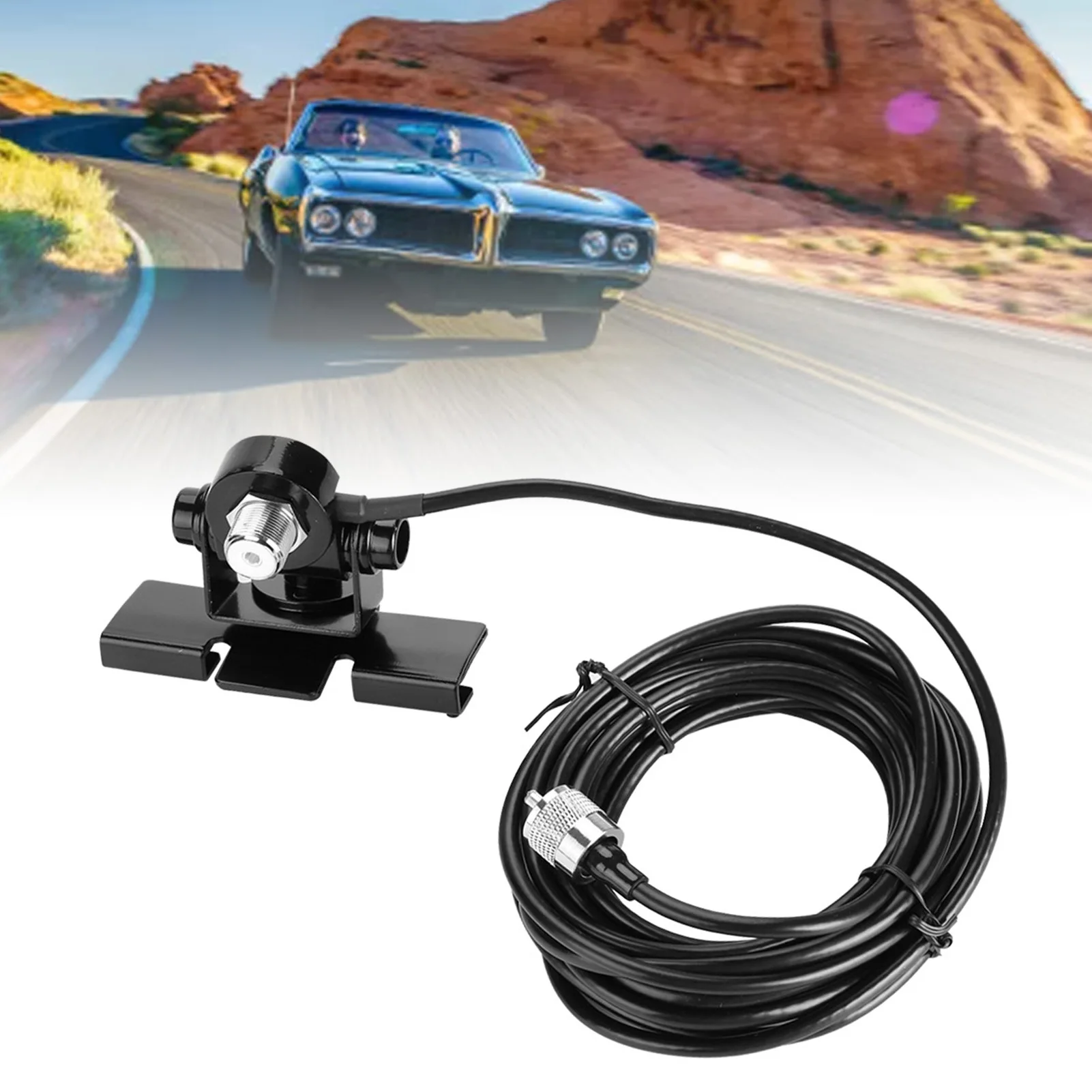 Car Antenna Mount Bracket Holder Sturdy Compact Car Mobile Radio Antenna Mount Base Firm for Car Trunk Lid for Hatchback