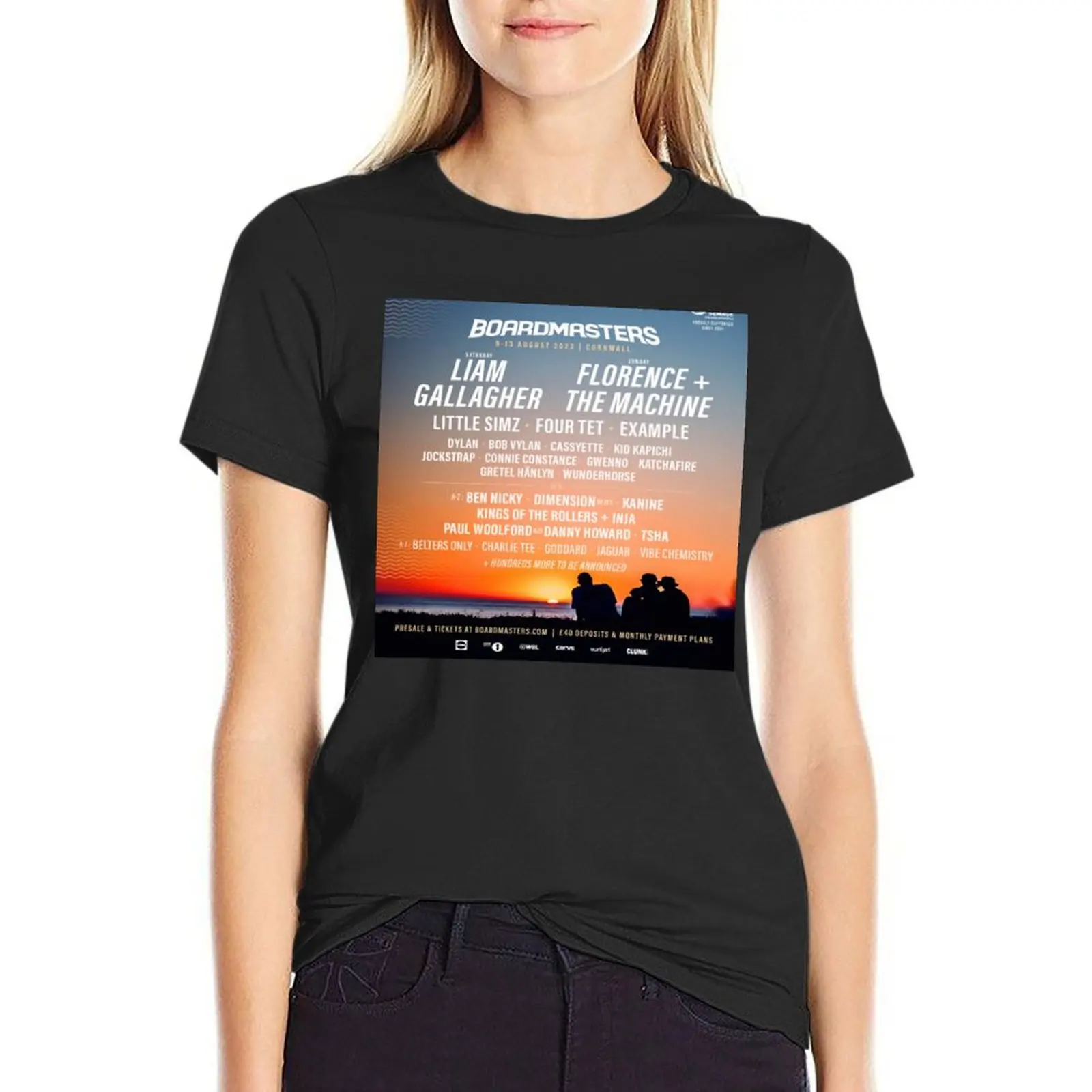 BOARDMASTERS BOARD MASTERS NEWQUAY 2023 T-Shirt sublime new edition funny quick-drying Womens graphic t shirts