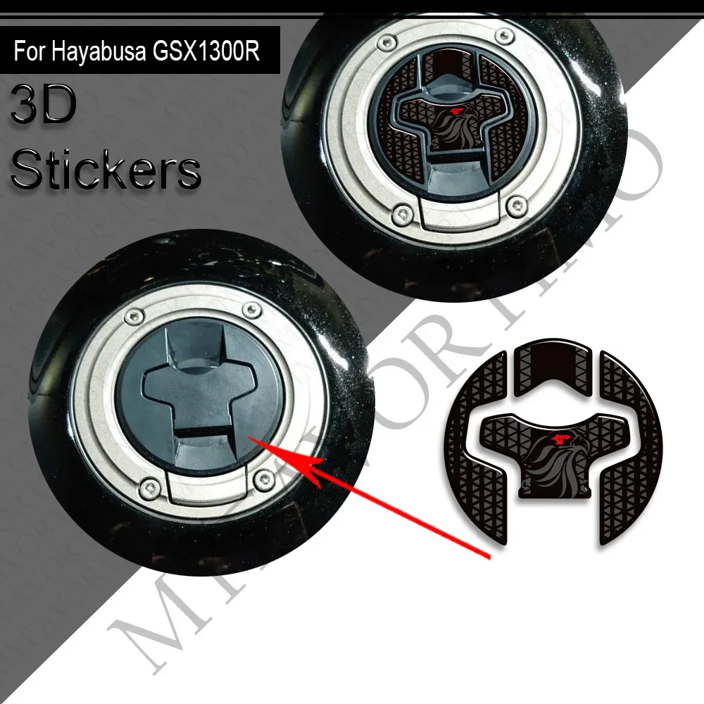 For Suzuki Hayabusa GSX1300R GSXR 1300 GSX 1300R Tank Pad Side Grips Gas Fuel Oil 2022 2023 2024 2025 Kit Knee Stickers Decals