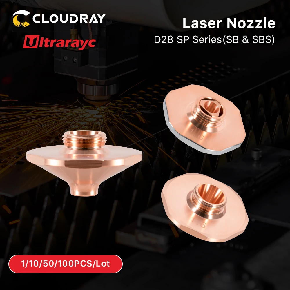 D28 Laser Nozzle Dia.28mm H15 M11 Single Layer Boost for SS Caliber 1.6 to 7.0mm Laser Cutting Nozzle for Raytools DAZU Head