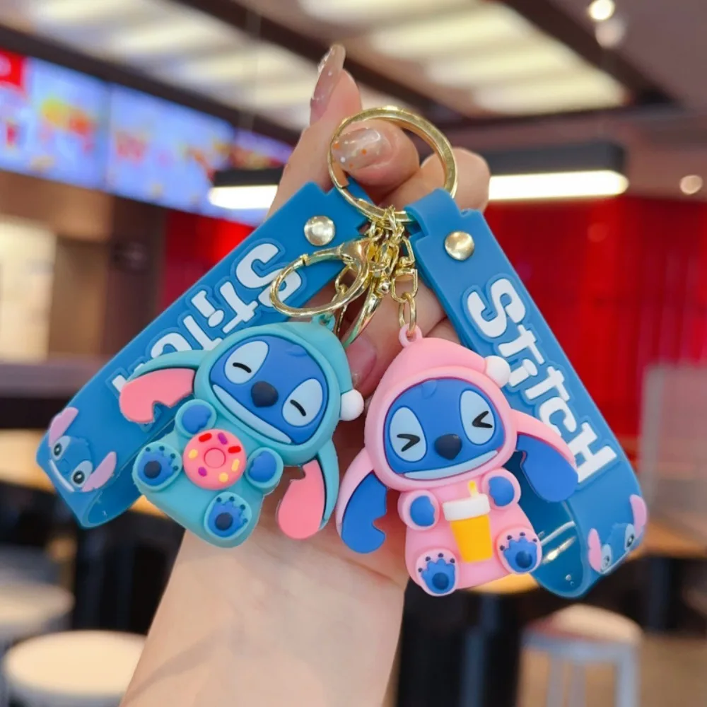 Llavero de Anime Lilo & Stitch de 6 estilos, modelo de muñeco para adorno de bolso, regalos Kawaii para Halloween, Navidad y cumpleaños
