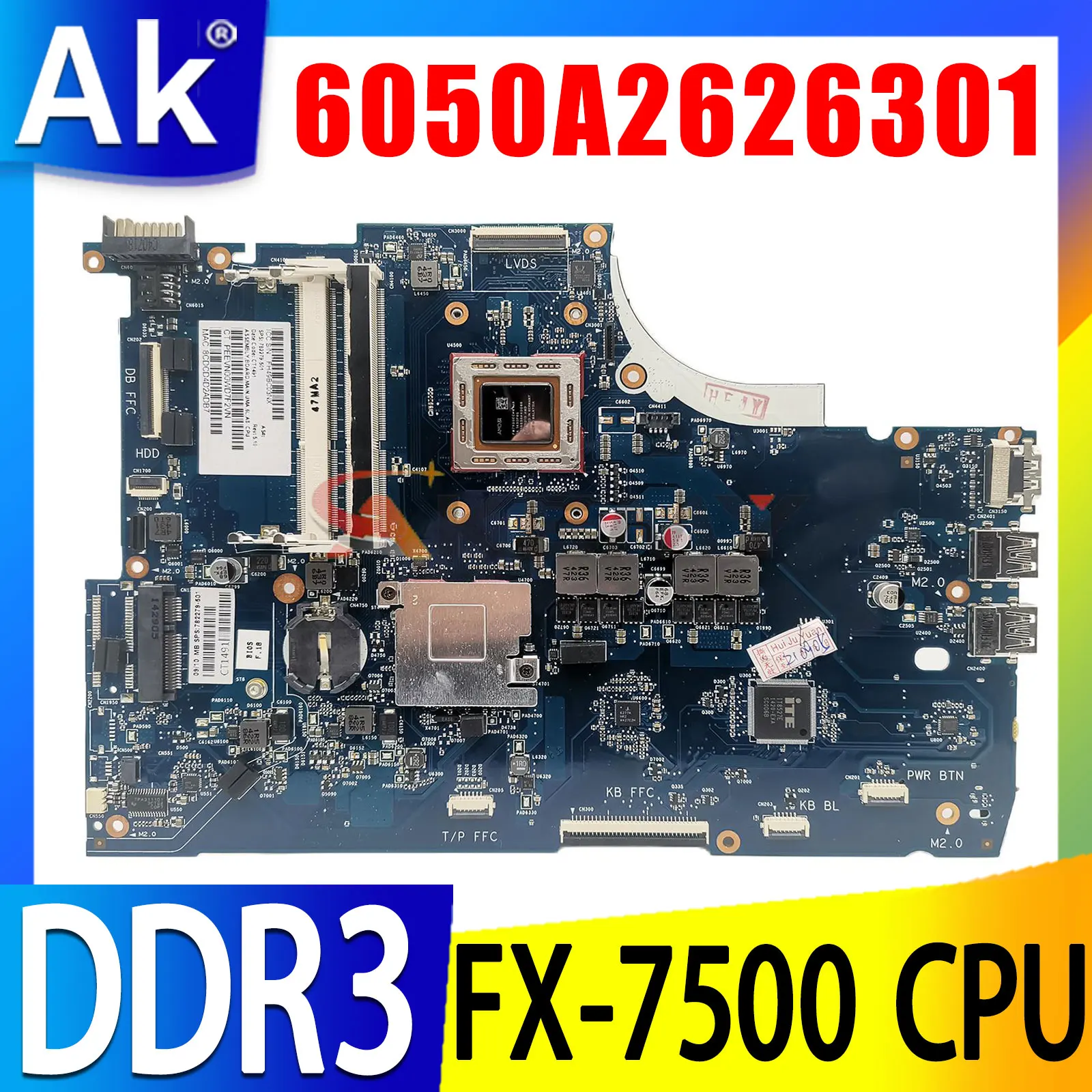 

Материнская плата для HP Envy 15-J 15Q-Z M6-N M6-N013DX 6050A2626301 760043-501 760043-001 782279-501 782279-001