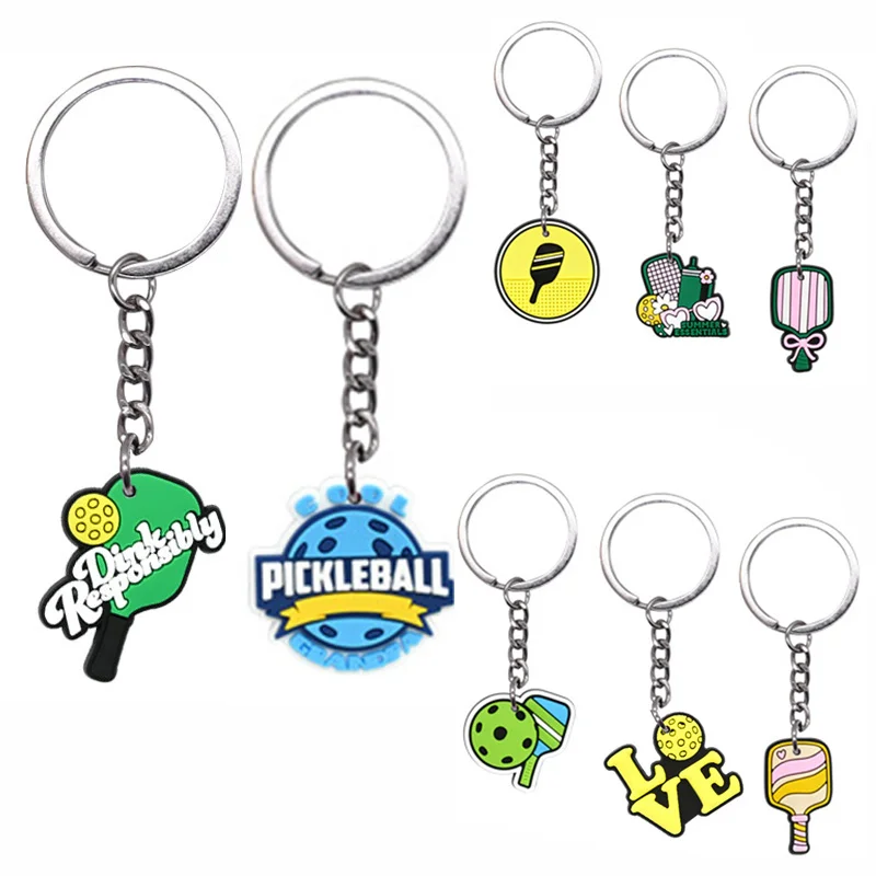 

12pcs Cute Pickleball Keychain Pickleball Birthday Party Favors Decorations Supplies Pickleball Player Themed Party Supplies