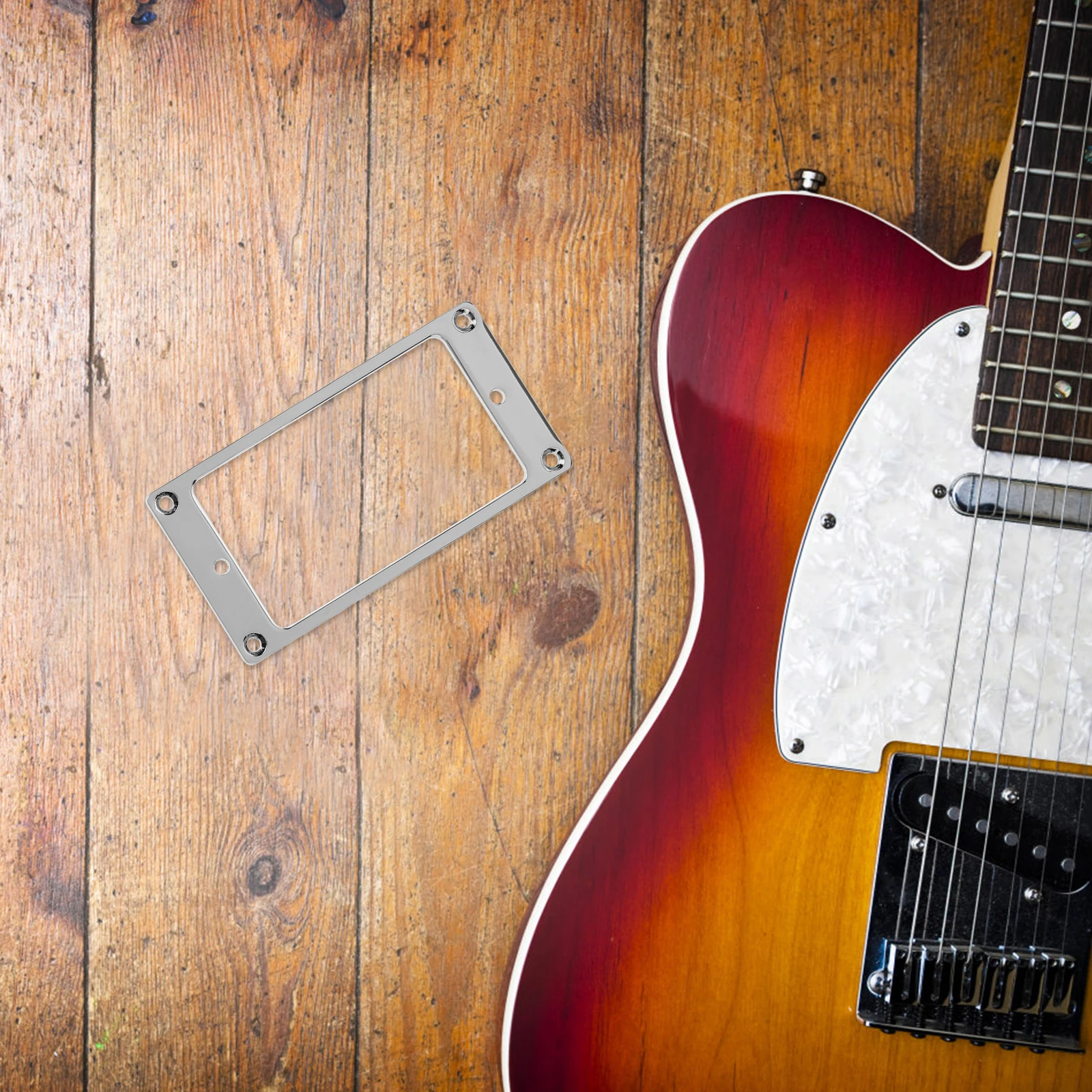 

2pcs Electric Durable Metal Protective Frames For Parts Accessories Guitar Iron Ring Pickup Mounting Rings Friction Reduction