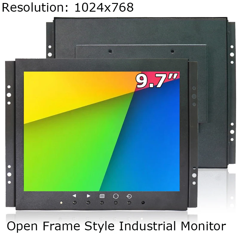 

TouchView 9.7" 10"1024x768 IPS Open Frame Industrial Touch Monitor Support Raspberry Pi With AV BNC VGA HDMI USB