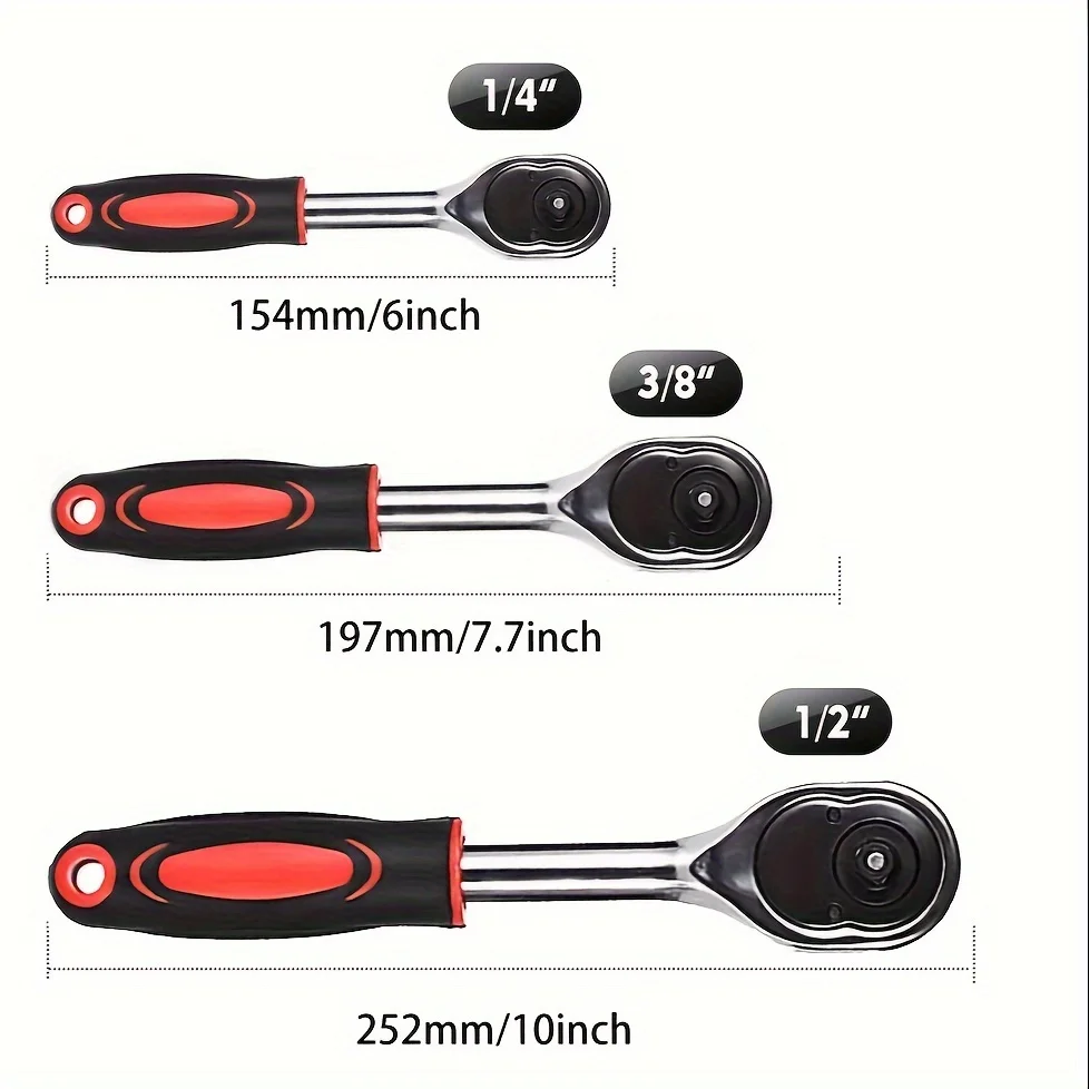 3-delige Ratelsleutelset, 1/4 