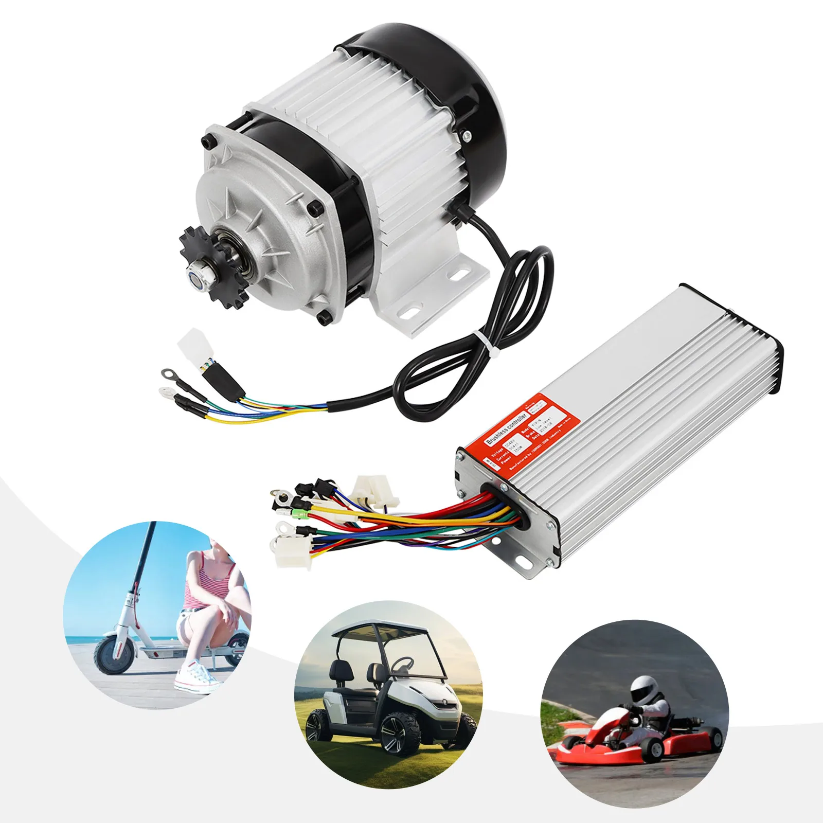 750 واط تيار مستمر 48 فولت محرك كهربائي للدراجات فرش السيارات E-الدراجة ثلاث سرعات قابل للتعديل E-دراجة ثلاثية العجلات تحكم للدراجات ثلاثية العجلات الإلكترونية #1