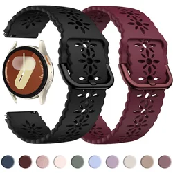 20mm 22mm Bands for Samsung Galaxy watch 7/FE 6 5/Pro/4 Classic/Active 2 Silicone bracelet huawei watch gt 5-4-3-2-2e-pro Strap
