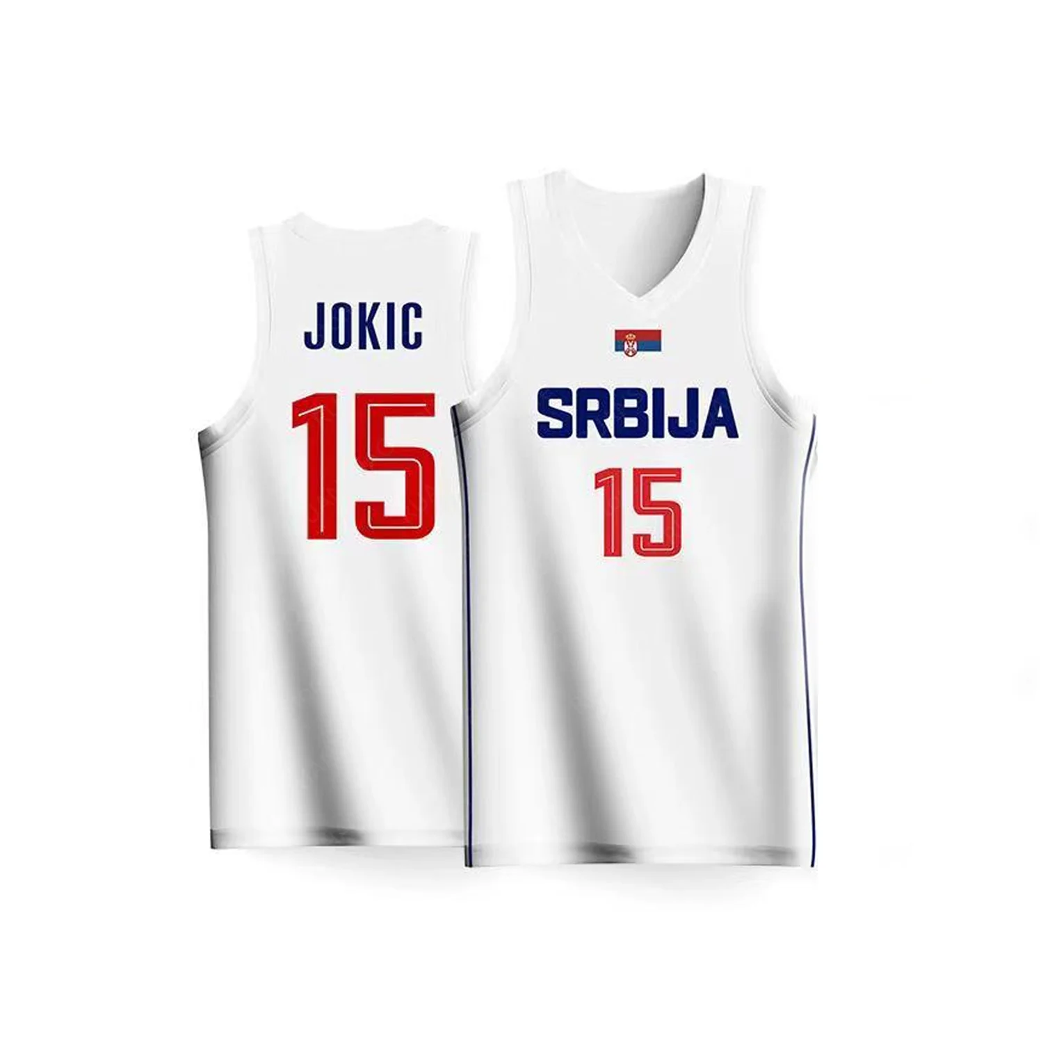 2024 trening koszykówki unisex Swingman Player Nikola Bogdan replika Jersey szybkoschnąca dwuczęściowa kamizelka do koszykówki edycja fanów