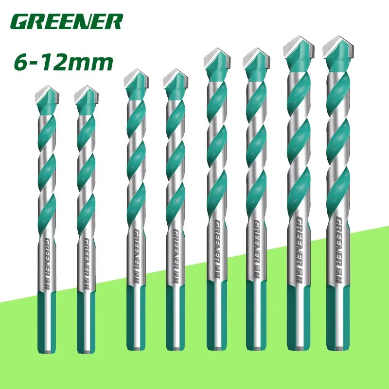 GREENER Triangle Diamond Concrete Drill Bit Multifunctional Masonry Set