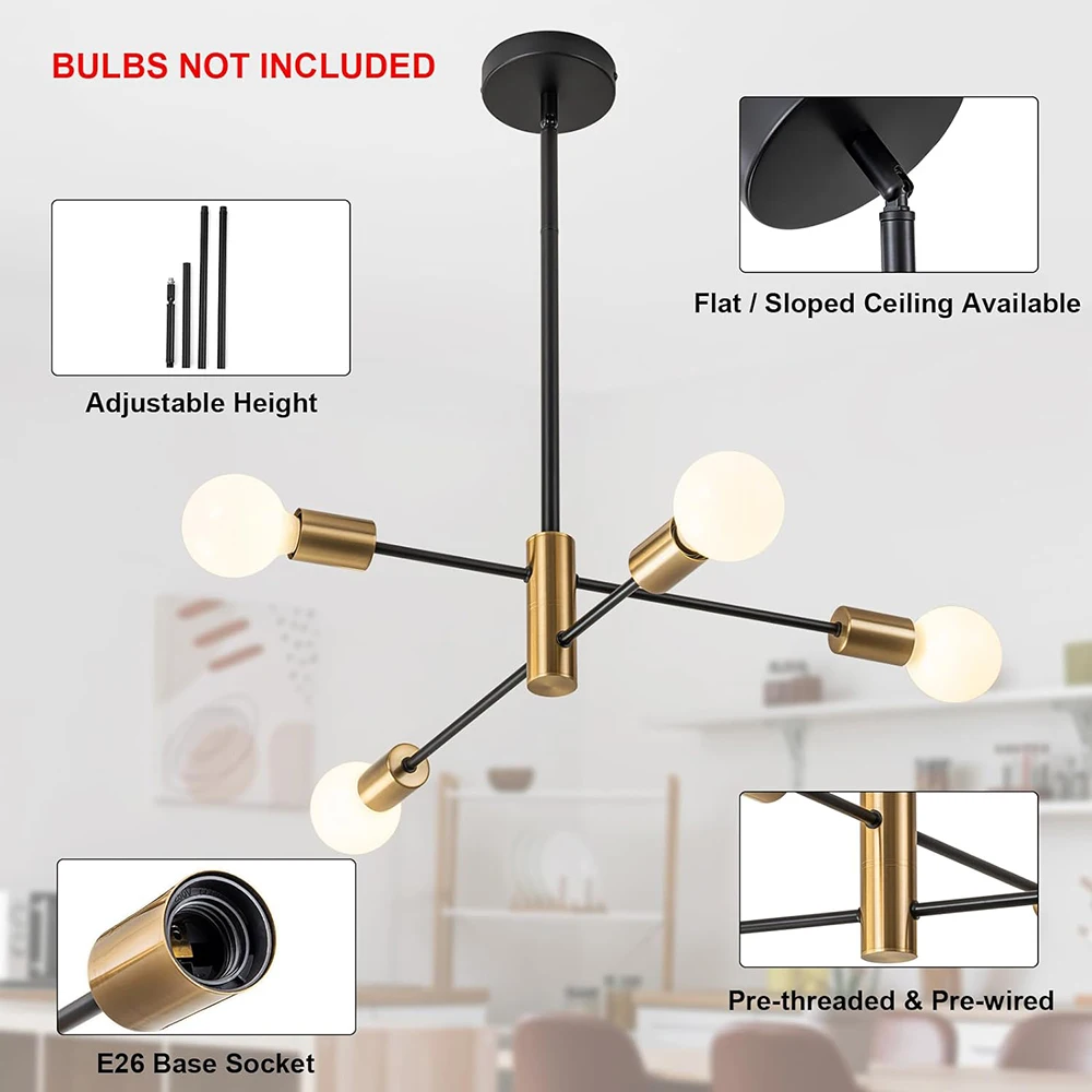 Nordic LED Chandelier Minimalist Magic Bean Pendant Lights For Living Room Bedroom Restaurant Hotel Indoor Decorative Lighting