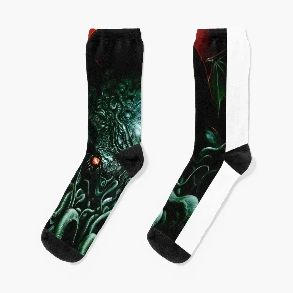 

CTHULHU-Face Socks gift summer hip hop new in's Socks Girl Men's