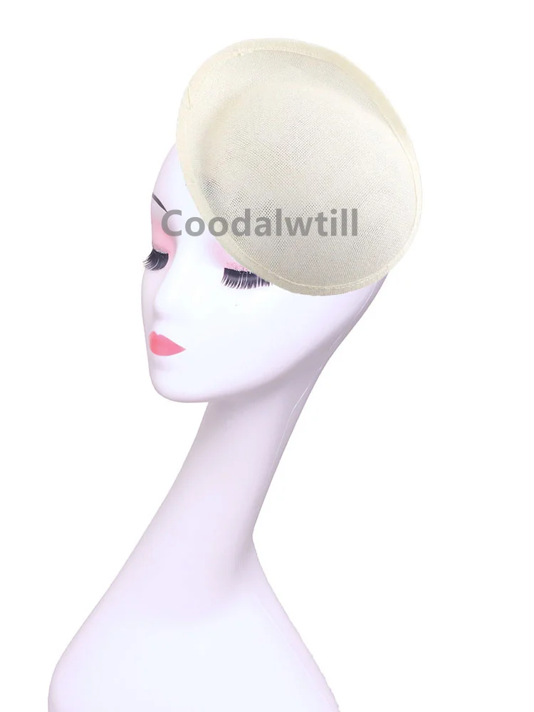 20*18 سنتيمتر البرتقال الفاسناتور قاعدة السيدات ديربي قبعات قبعة لوازم DIY بها بنفسك إكسسوارات الشعر العروس الزفاف الفاسناتور قواعد قبعة الحرفية #5