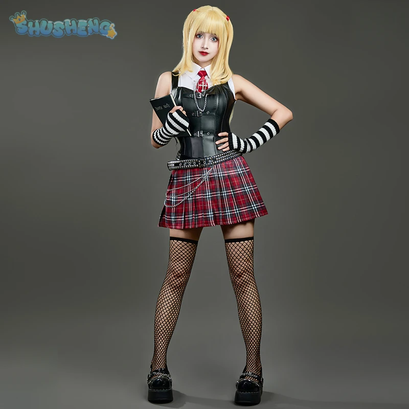 MisaMisa wig Dark Lolita Style Uniform Halloween Party Girl  Dress Up Complete Set Anime Death Y2K Note Misamisa Cosplay Costume - view 2