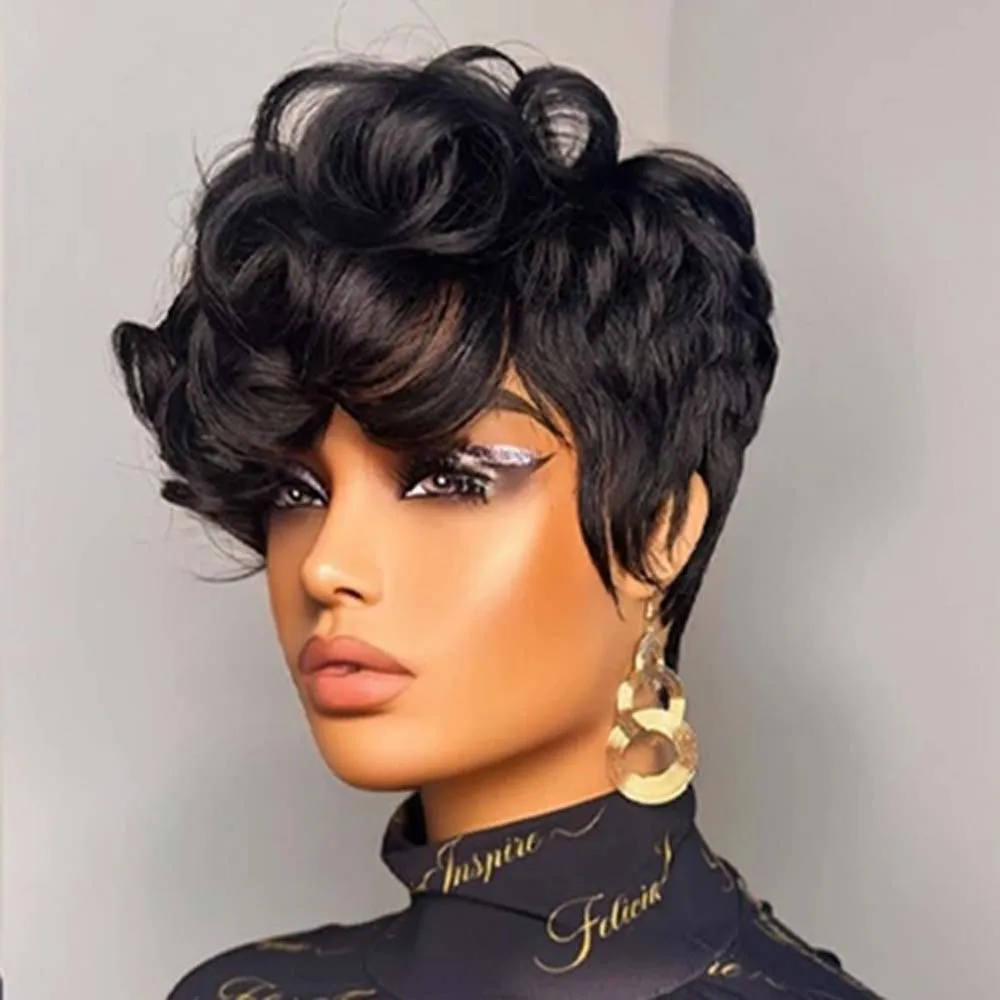 Curly Pixie Cut Wig… - image