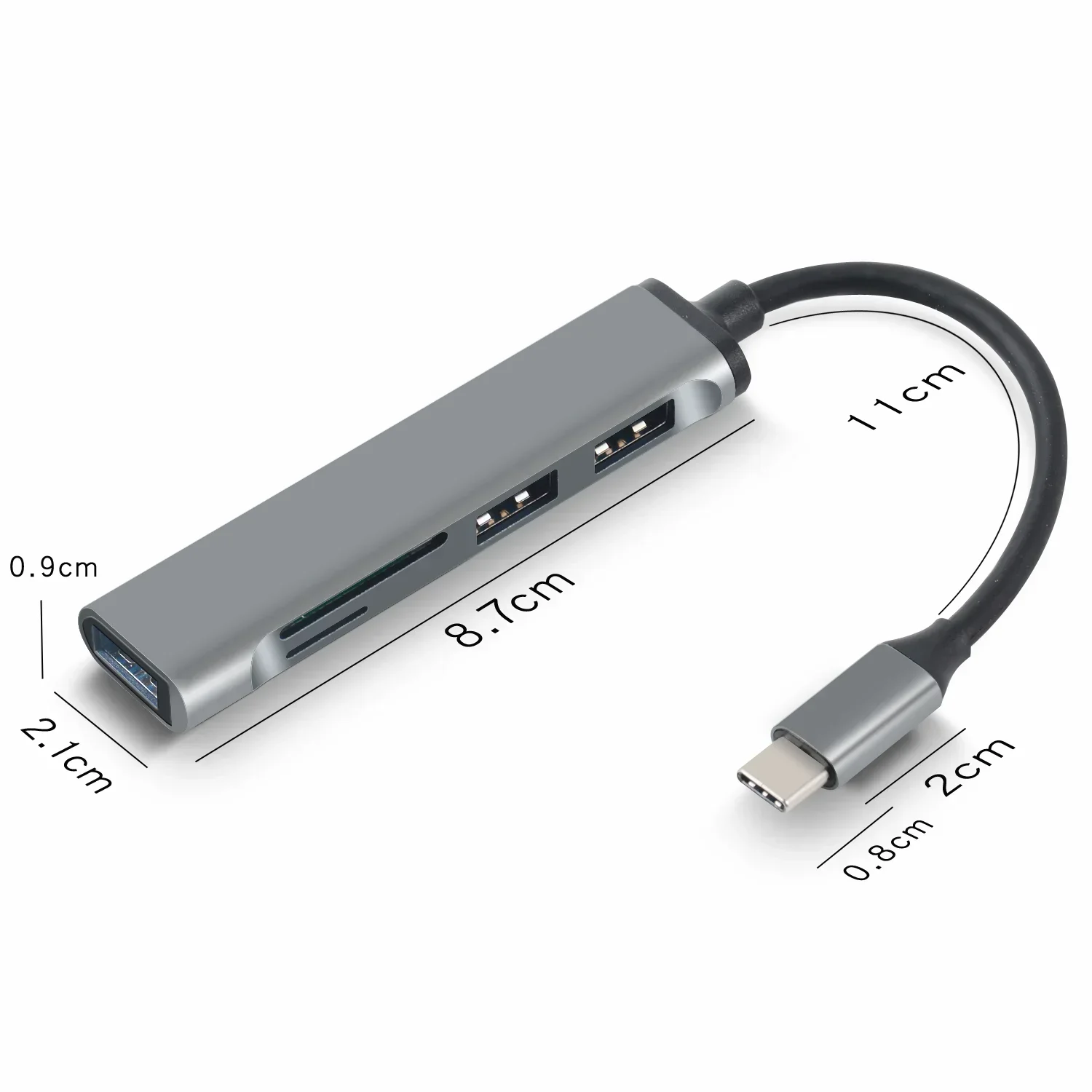 USB 3.0 HUB splitter card reader multi port SD TF port/five in one high-speed Macbook computer accessories HUB USB Type C HUB