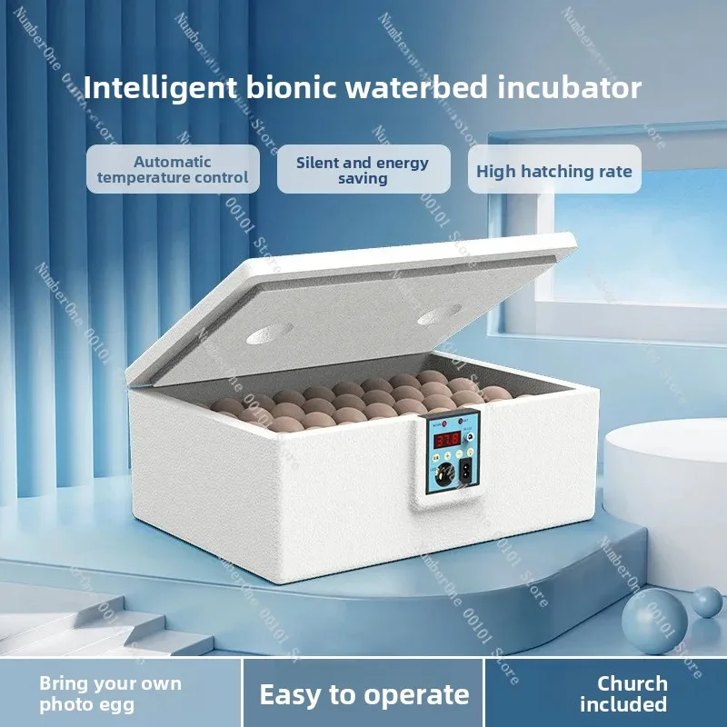 Small Automatic Constant Temperature Water Bed Incubator, Intelligent Household Hatching Machine for Eggs