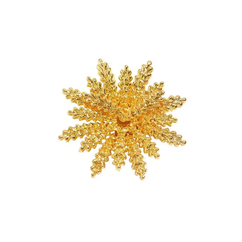 Wheat Brooch Pin Vintage Unisex Badge  Accessory Classic Niche Golden Design Gifts for Women Men Suit Dress Decoration view 2
