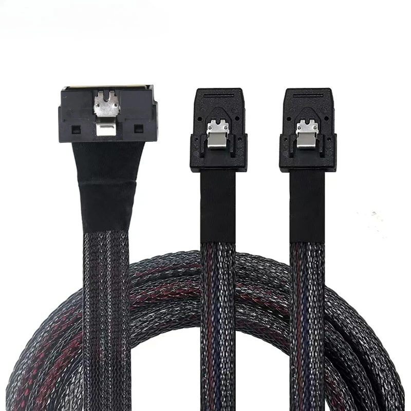 PCI-E Ultraport Slimline SAS 4.0 LP Low Profile SFF-8654 8i 74pin To 2X MINI SAS SFF-8087 36Pin Server Internal Connection