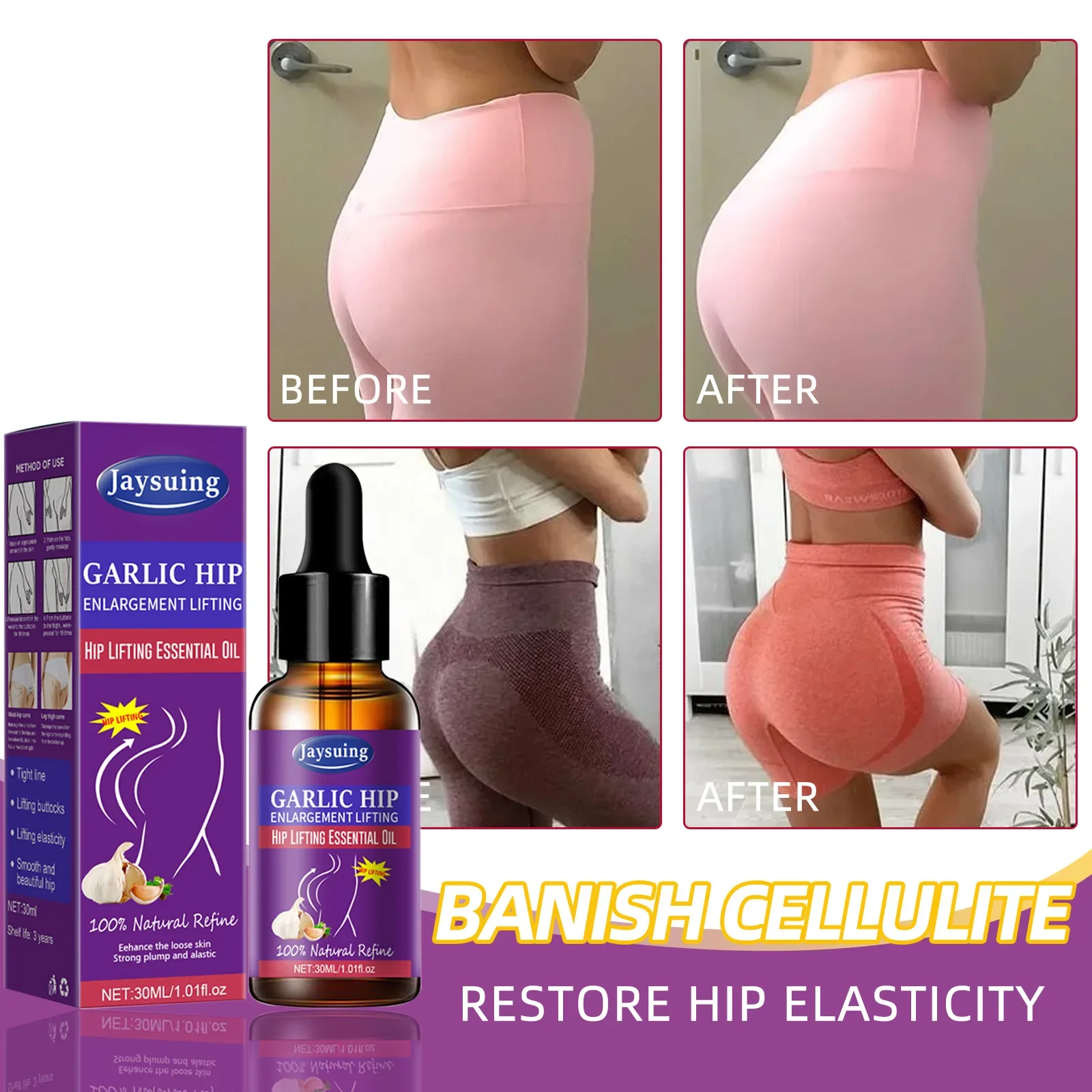 Buttock Enlargement Oils Butt Enhancer Plus Size Hip Lift Up S Shape Body Firming Nourishing Shaping Sexy Body Hip Lifting Oil