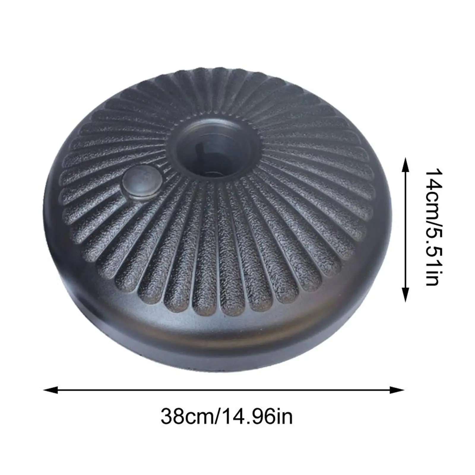 Patio Umbrella Stand Base Adjustable Hand-tightening Knob Durable Plastic Sunshade Holder for Outdoor Garden Balcony Pool