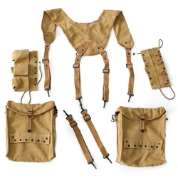 WW2 US Individual Medic Combat Field Kit Bags WWII Suspenders Cantles Equipment