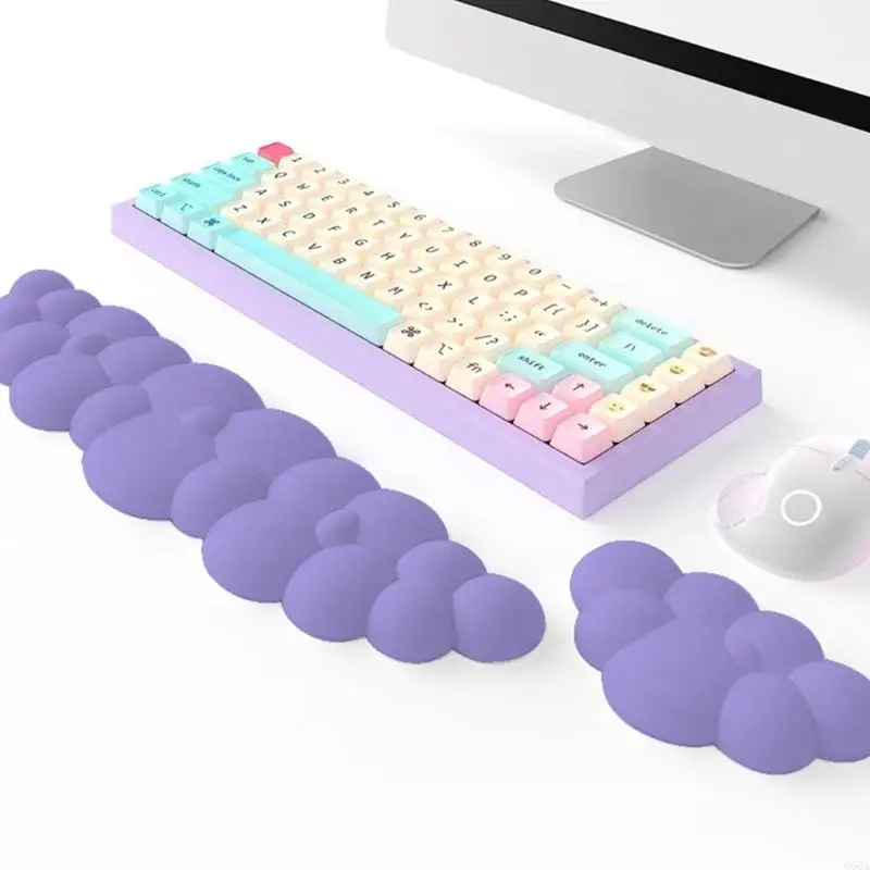 

Cloud Keypad Wrist Rest Set with Nonslip Base Wrist Pad for Keypad Ergonomic