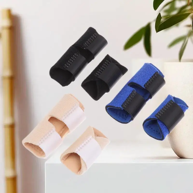 مجموعة قفازات واقية لاستقامة وتثبيت الأصابع؛ معدات رياضية للجنسين مكونة من 5 قطع لدعم الأصابع/المفصل المكسورة