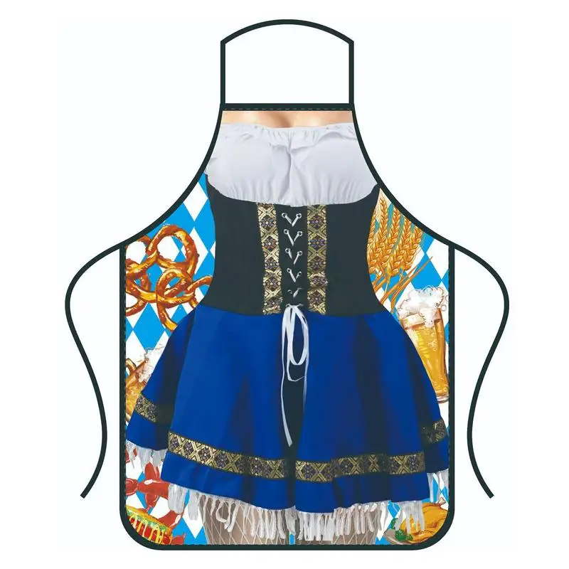 Bbq Apron Funny Beer Apron German Apron Oktoberfest Bavarian Kitchen Cooking Apron For Man Woman Female Friends Dirndl Apron