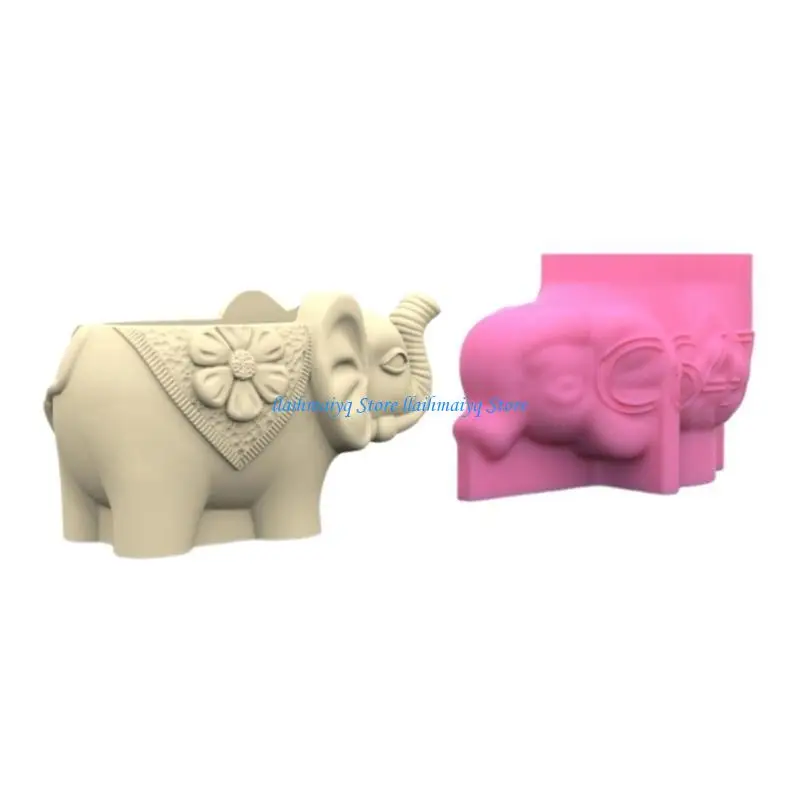 573B Flower Pots Silicone Molds Pen Holder Epoxy Resin Mold Planter Making