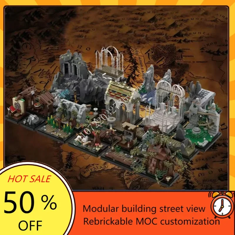 5441PCS The Fellowship of the Ring-Mini Mocs from the book MOC Creative street view Model Custom Puzzles DIY Model Toys Gifts