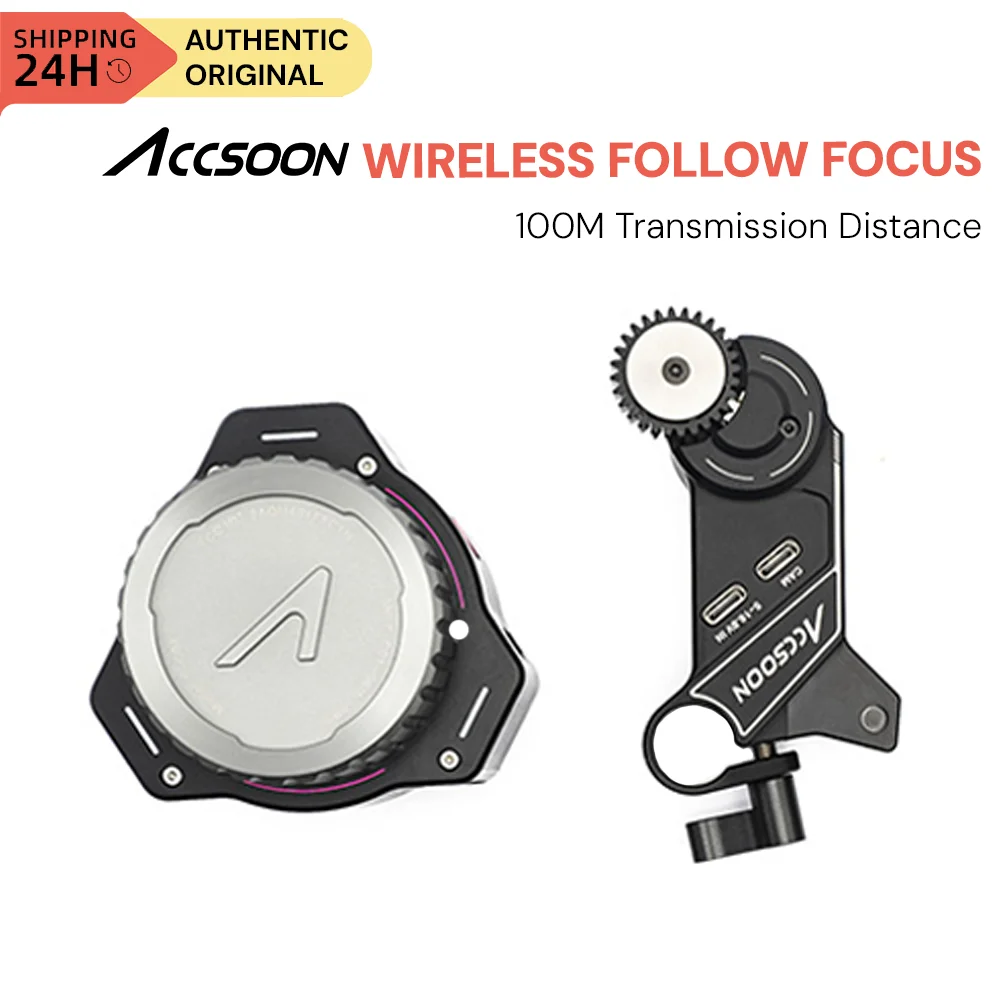 Accsoon Mini Wireless Follow Focus Wireless remote control lens focus Support battery 100M Transmission distance