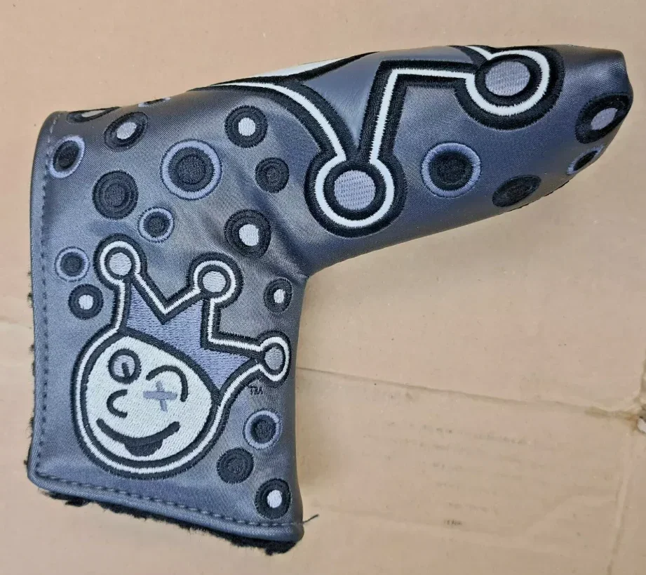 Golf Outdoor Training, Custom shop jackpot Johnny, Charcoal/Gray Clown Blade putter head cover