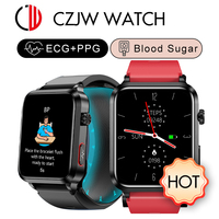 New ZZYSMART Blood Pressure ECG-PPG Measure Smart Watches For Men Women Air Pump Airbag Blood Glucose Lipid Health Smartwatch