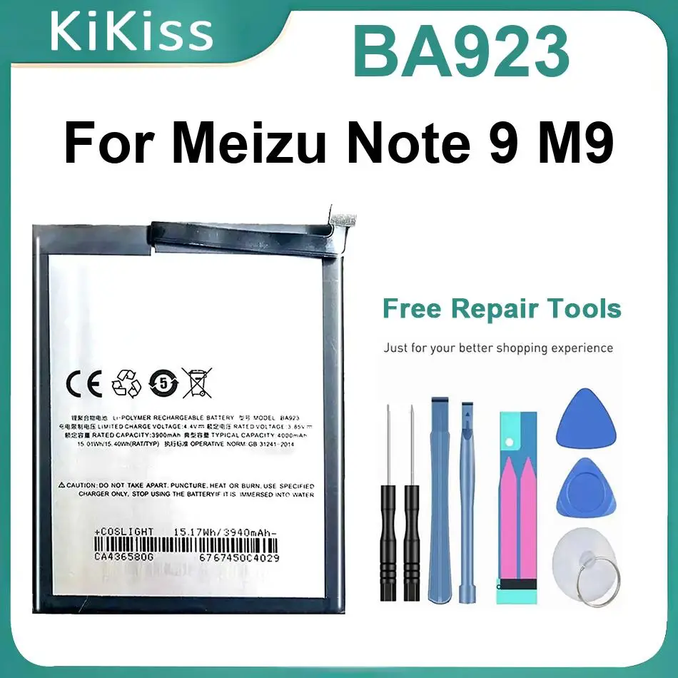 

Аккумуляторы BA923 для Meizu Note 9 M9, 4000 мАч, новый аккумулятор для мобильного телефона