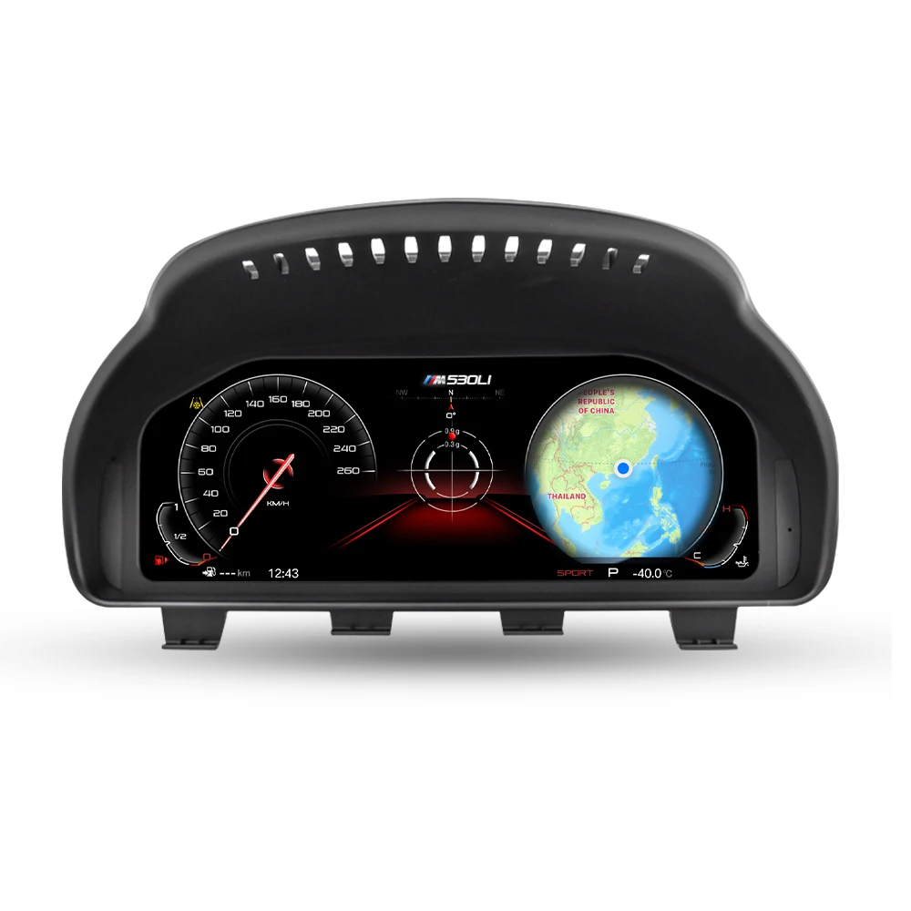AUTOTOP 12,3" Carplay Android Auto Digital Dashboard Für BMW 5 6X5X6 Serie E60 E61 E63 E64 E70 E71 2004-2013,Airplay Autolink