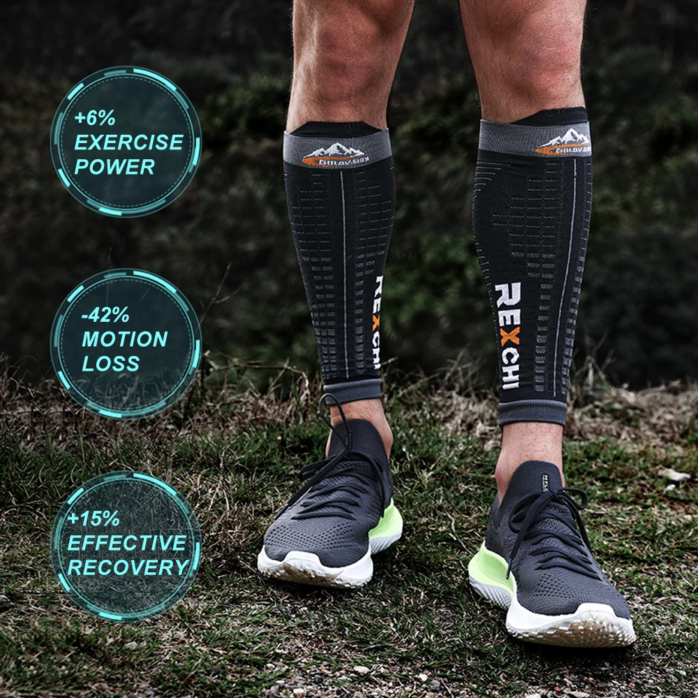 1 Pair Calf Compression Sleeves,Calf/Shin Splint Guard Sock,Great for Running,Cycling, Walking, Football Soccer,Cross Fit,Travel