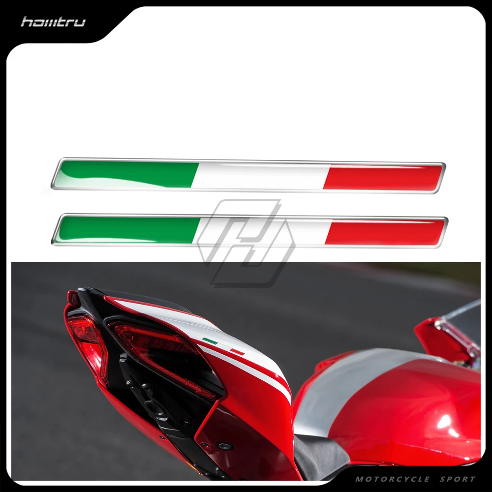 

3D Italy Sticker Case for Aprilia RV4 RSV4 Ducati 696 795 796 821 Monster 1199 1299 Panigale - Motorcycle Custom Decal Cover