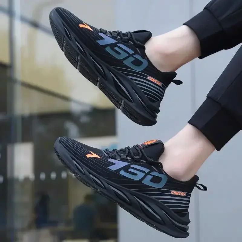 

2025 Tennis Shoes for Men Slip on New Fashion Breathable Running Shoes Outdoor Gym Sports Shoes Walking Training Sneakers
