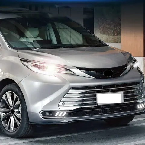 टोयोटा सिएना XL40 2021 2022 2023 2024 2025 के लिए तीन रंग सफेद पीले और नीले रोशनी के साथ एलईडी डे-टाइम रनिंग लाइट असेंबली 8 best sales टोयोटा सिएना 2024 - №5