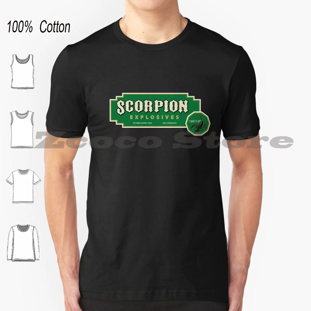 Scorpion Explosives 100% Cotton Men And Women Soft Fashion T-Shirt Scorpion Scorpion Tv Scorpion Explosives Walter Obrien