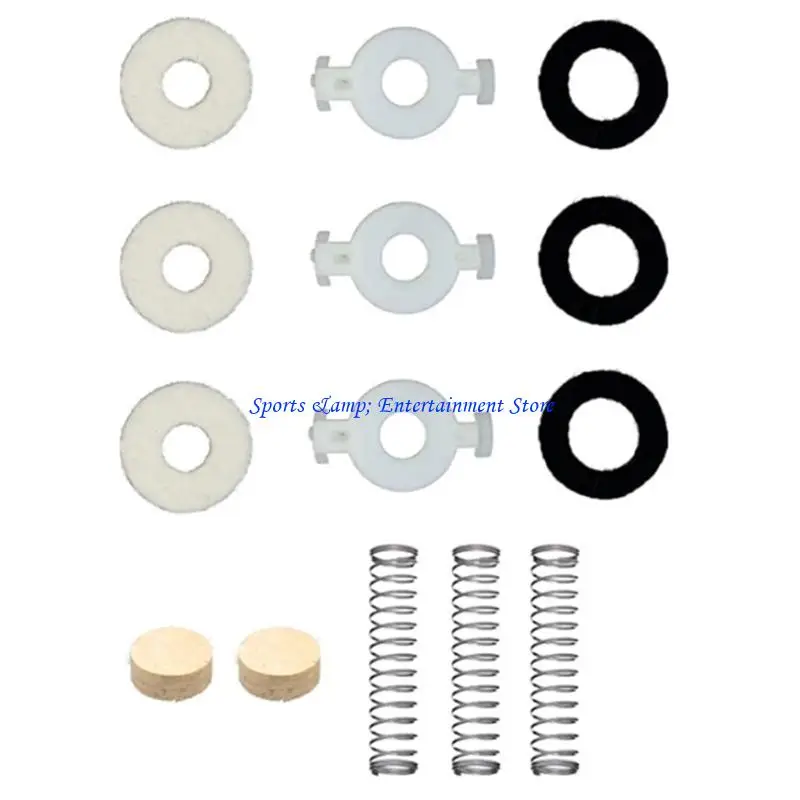 G7NF Trumpet Repair Parts, Including Trumpet Valves Guide Water Cork Felt Washer Trumpet Replacements Trumpet Repair Kits